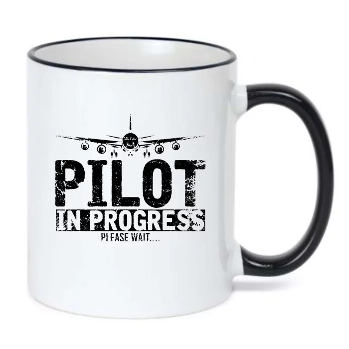 Funny Copilot Gift Flight Pilot In Progress Future Pilot Black Color Changing Mug