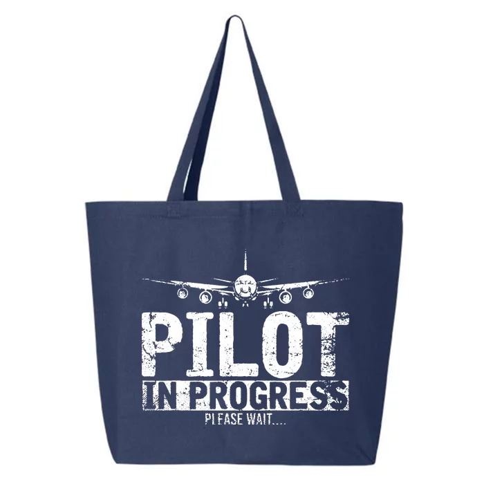 Funny Copilot Gift Flight Pilot In Progress Future Pilot 25L Jumbo Tote