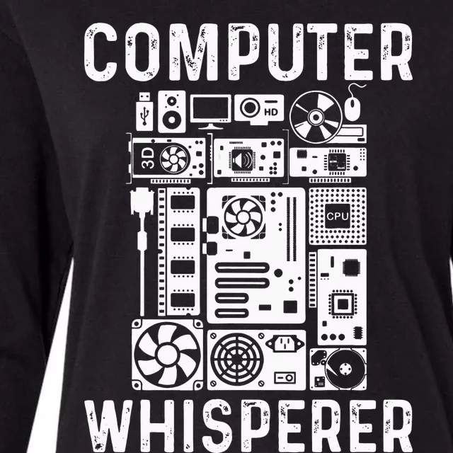 Funny Computer Geek Tech Nerd Gift Men Women Cool Support Womens Cotton Relaxed Long Sleeve T-Shirt