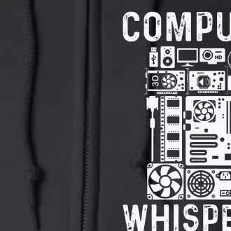 Funny Computer Geek Tech Nerd Gift Men Women Cool Support Full Zip Hoodie