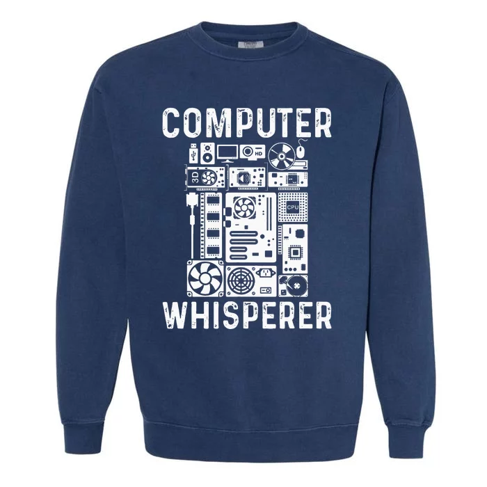 Funny Computer Geek Tech Nerd Gift Men Women Cool Support Garment-Dyed Sweatshirt