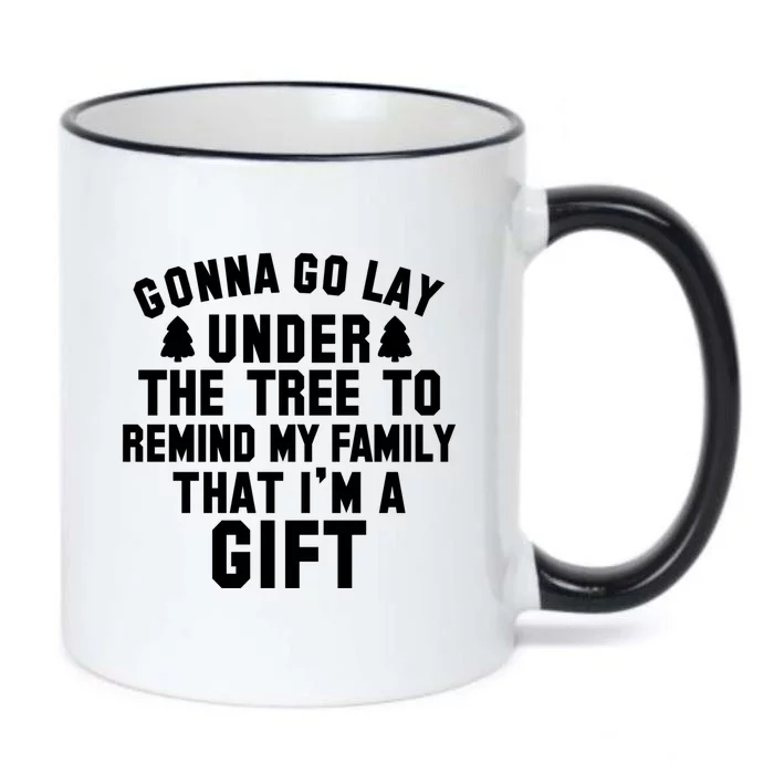 Funny Christmas Gonna Go Lay Under The Tree Gift Black Color Changing Mug