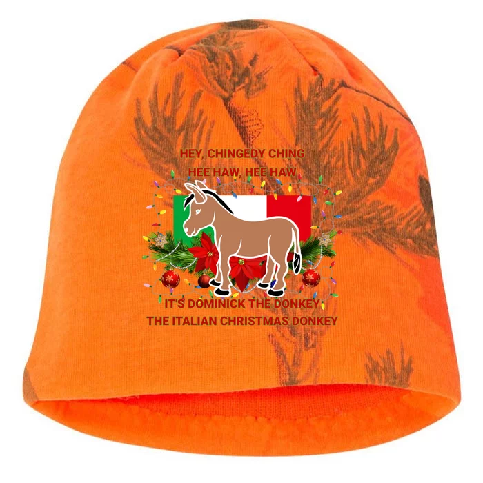 Funny Christmas Gift Dominick The Italian Christmas Donkey Kati - Camo Knit Beanie