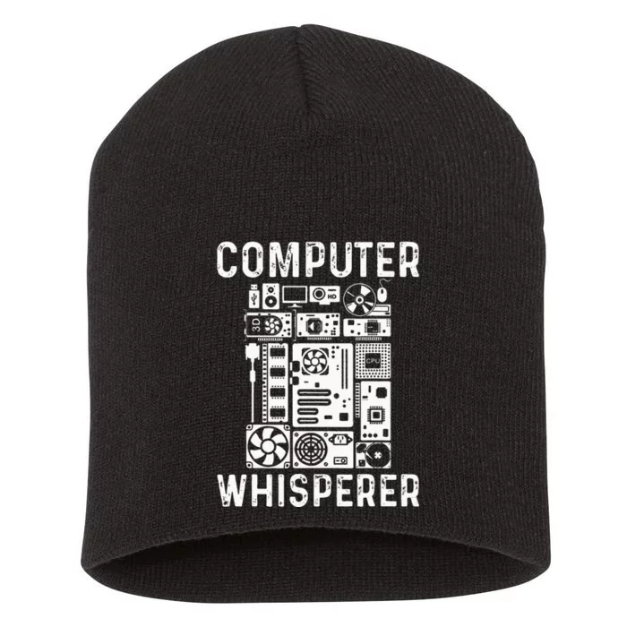 Funny Computer Geek Tech Nerd Gift Men Women Cool Support Short Acrylic Beanie