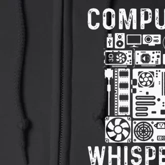 Funny Computer Geek Tech Nerd Gift Men Women Cool Support Full Zip Hoodie