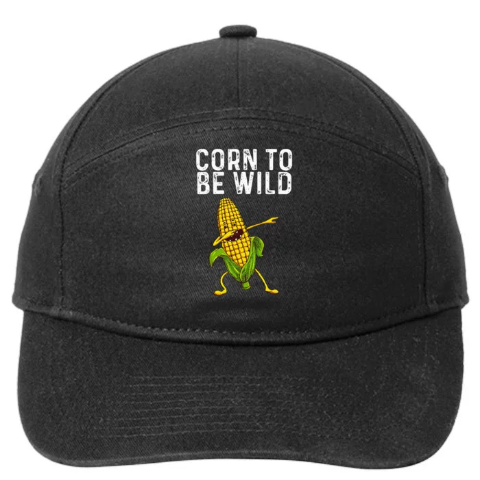 Funny Corn Gift For Men Women Corn On The Cob Costume Farmer 7-Panel Snapback Hat