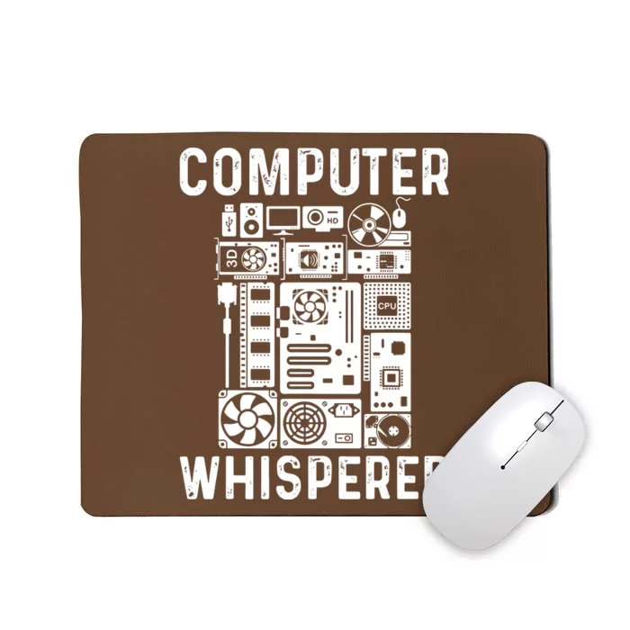 Funny Computer Geek Tech Nerd Computer Whisperer Mousepad