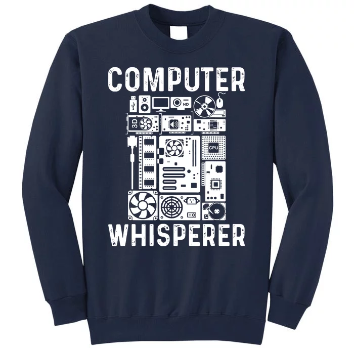 Funny Computer Geek Tech Nerd Computer Whisperer Tall Sweatshirt