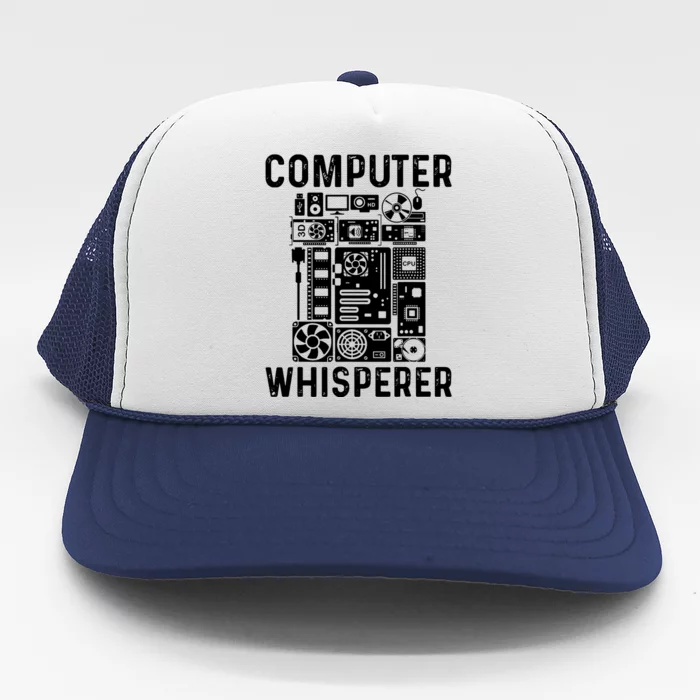 Funny Computer Geek Tech Nerd Computer Whisperer Trucker Hat