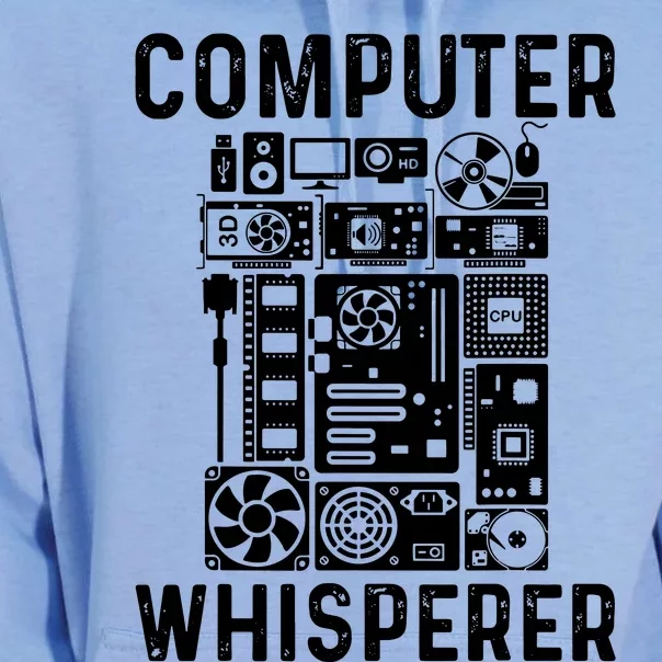 Funny Computer Geek Tech Nerd Computer Whisperer Unisex Surf Hoodie