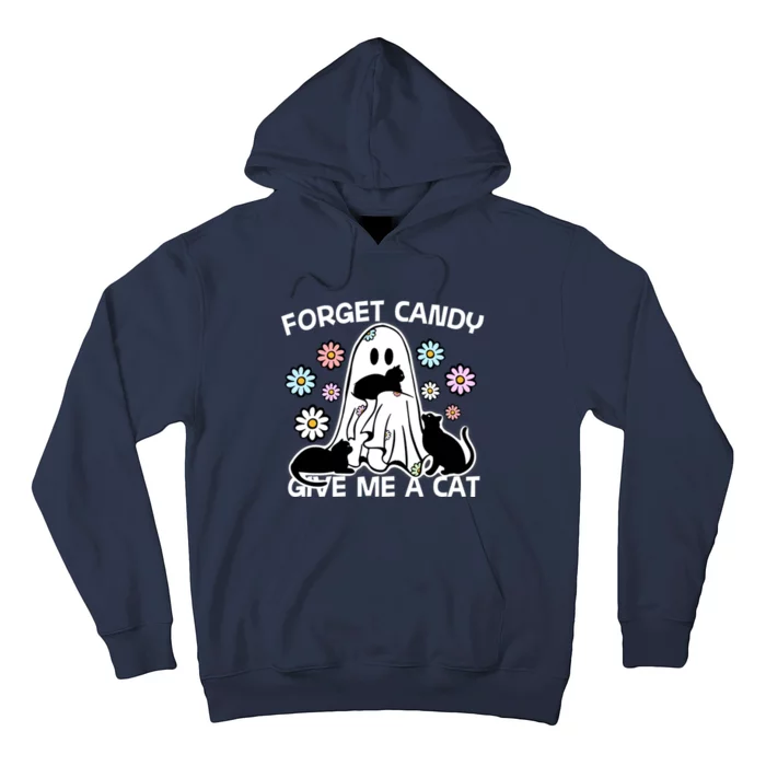 Forget Candy Give Me A Cat Funny Treat Or Tricking Halloween Hoodie