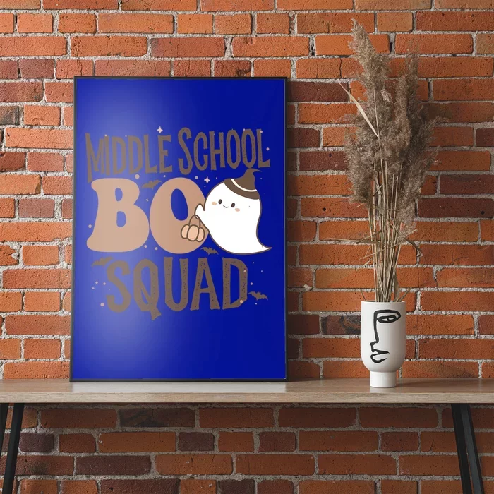 Funny Cute Halloween Middle School Boo Squad Costume Teacher Cool Gift Poster