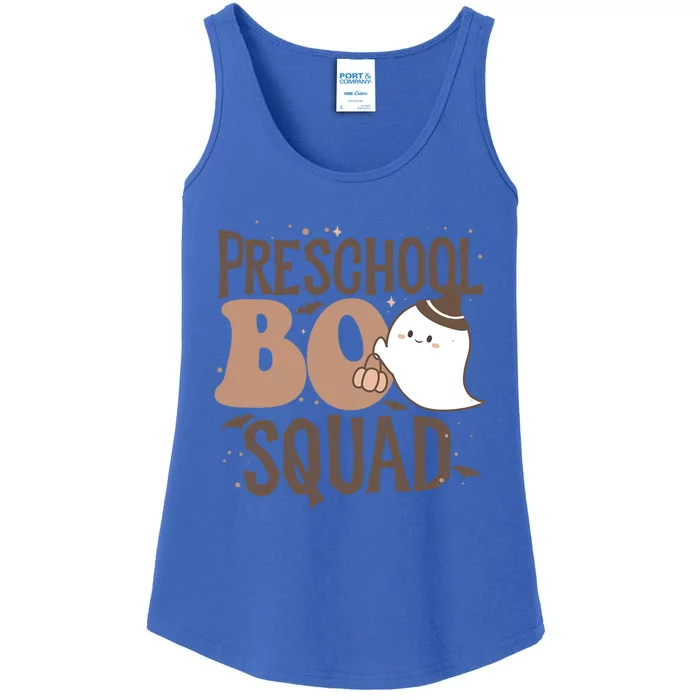 Funny Cute Halloween Preschool Boo Squad Costume Teacher Gift Ladies Essential Tank