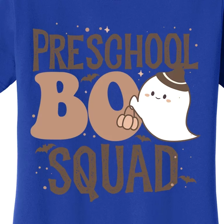 Funny Cute Halloween Preschool Boo Squad Costume Teacher Gift Women's T-Shirt