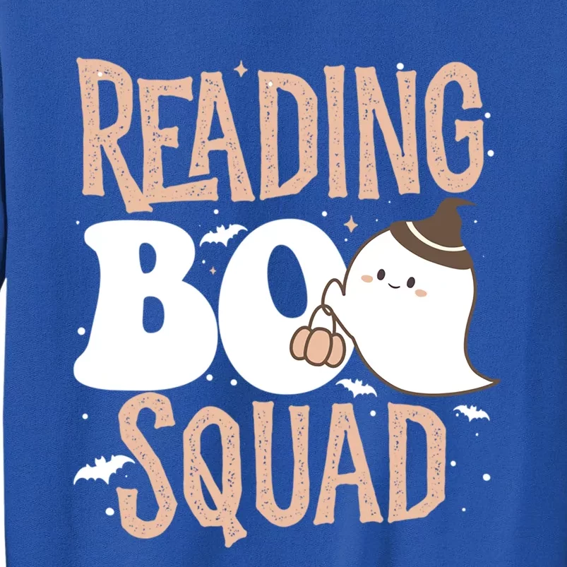 Funny Cute Halloween Reading Boo Squad Costume Teacher Great Gift Tall Sweatshirt