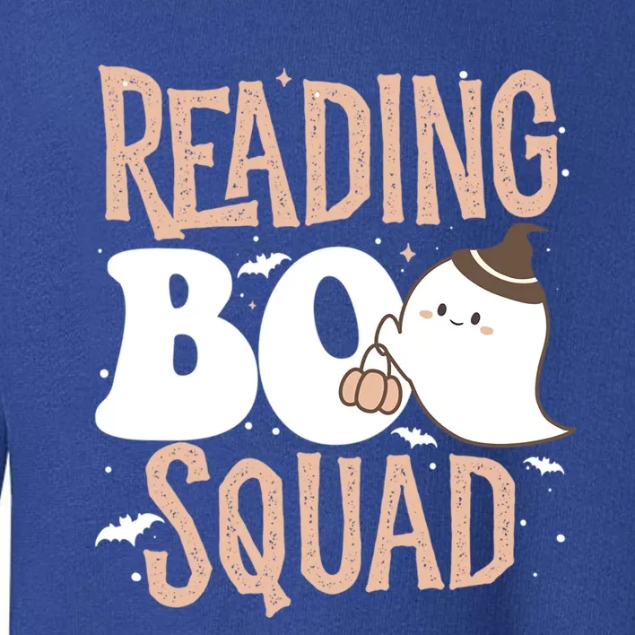 Funny Cute Halloween Reading Boo Squad Costume Teacher Great Gift Toddler Sweatshirt