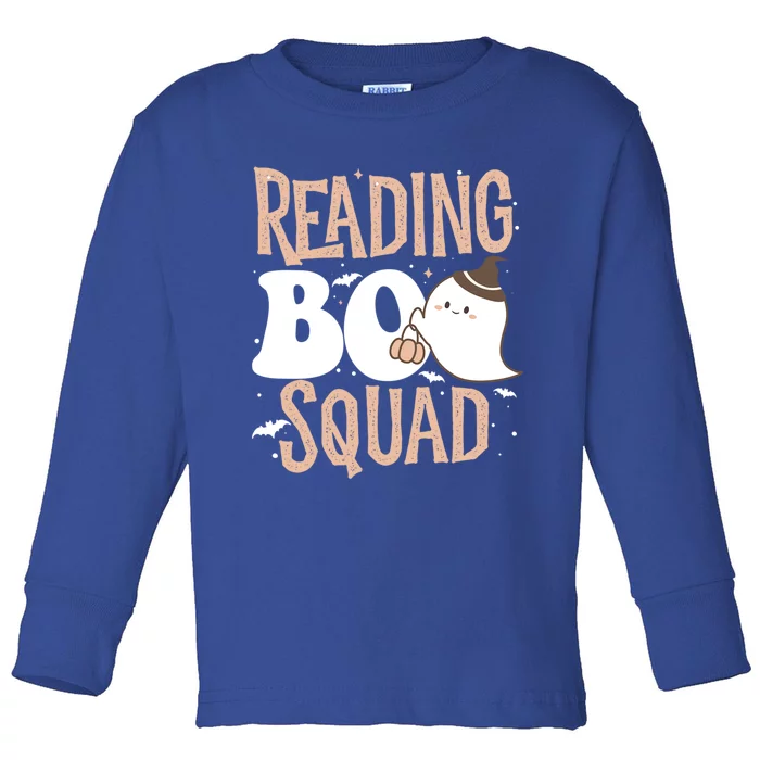 Funny Cute Halloween Reading Boo Squad Costume Teacher Great Gift Toddler Long Sleeve Shirt