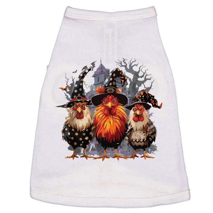 Funny Chicken Halloween Costume Spooky Season Chickens Witch Doggie Tank