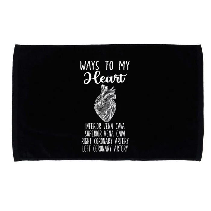 Funny Cardiology Heart Cardiologist Gift Medical Student Cute Gift Microfiber Hand Towel