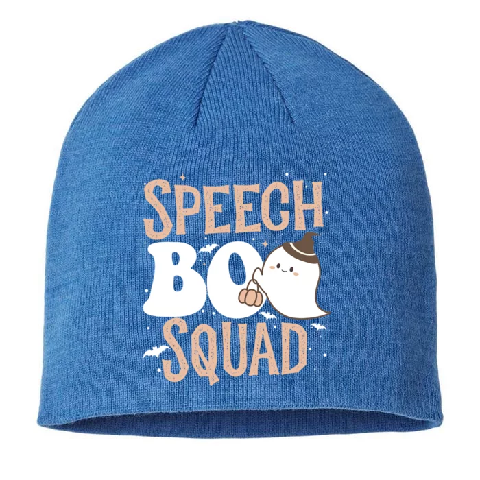 Funny Cute Halloween Speech Boo Squad Costume Teacher Cute Gift 8 1/2in Sustainable Knit Beanie