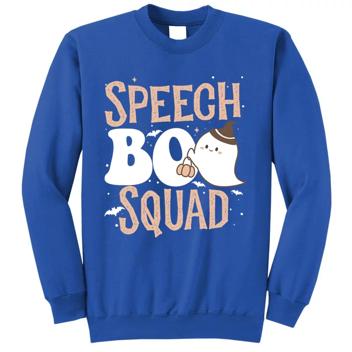 Funny Cute Halloween Speech Boo Squad Costume Teacher Cute Gift Tall Sweatshirt