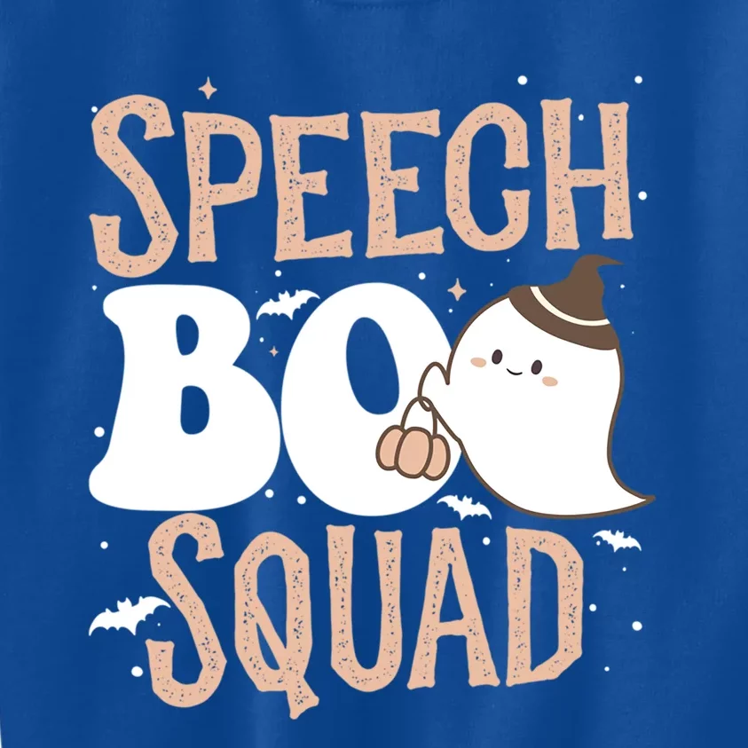 Funny Cute Halloween Speech Boo Squad Costume Teacher Cute Gift Kids Sweatshirt