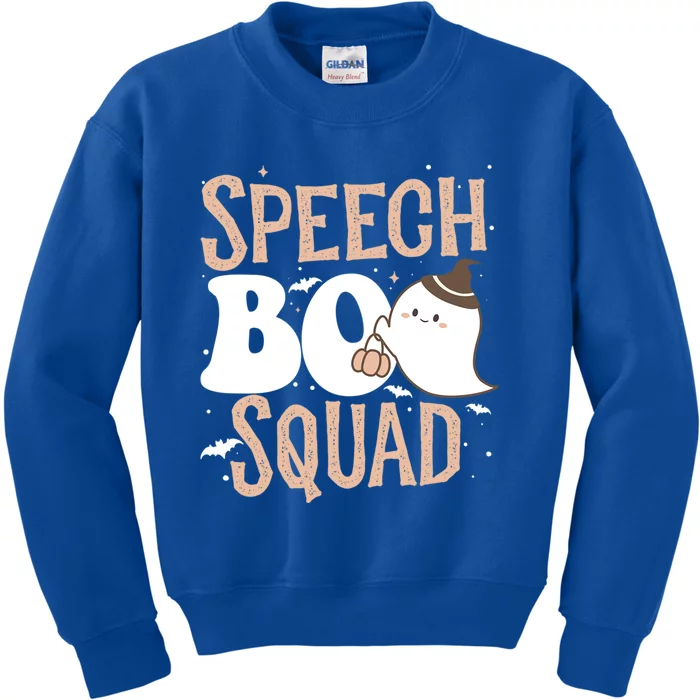 Funny Cute Halloween Speech Boo Squad Costume Teacher Cute Gift Kids Sweatshirt