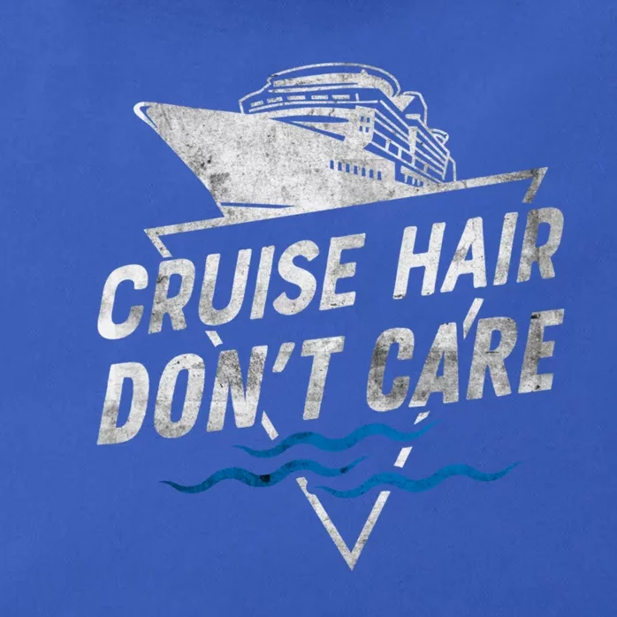 Funny Cruise Hair Dont Care Cruising Ship Holiday Cool Gift Zip Tote Bag