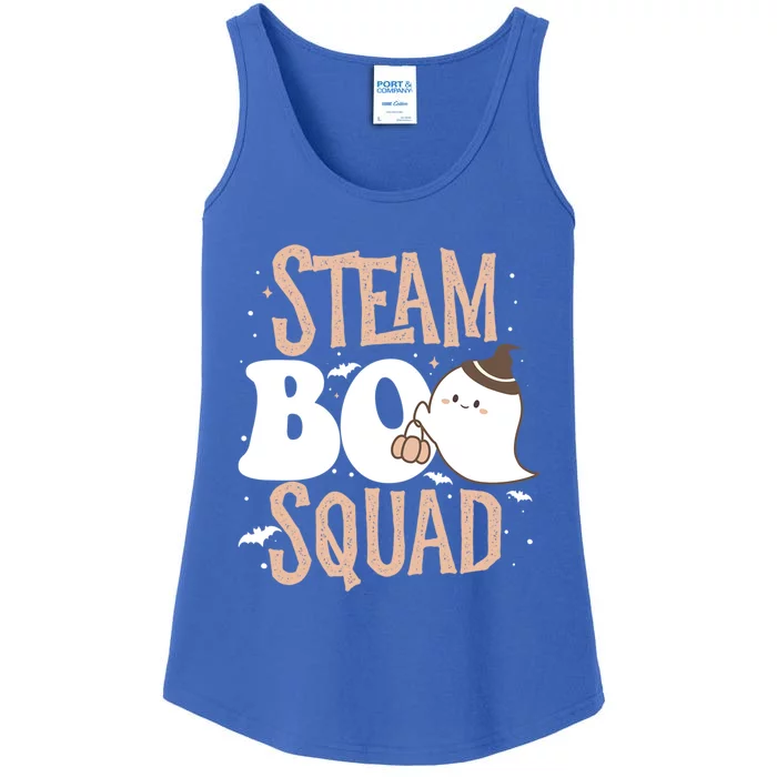 Funny Cute Halloween Steam Boo Squad Costume Teacher Gift Ladies Essential Tank