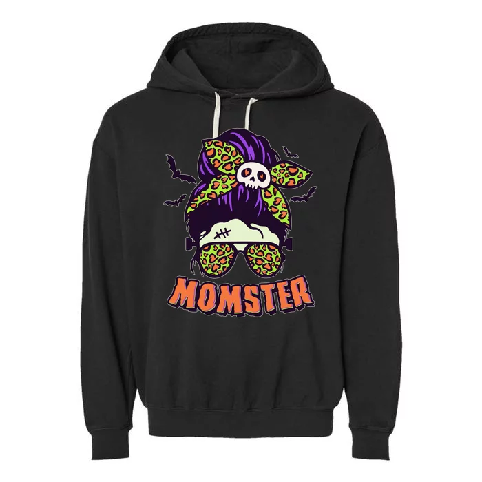 Funny Cute Halloween Momster Garment-Dyed Fleece Hoodie