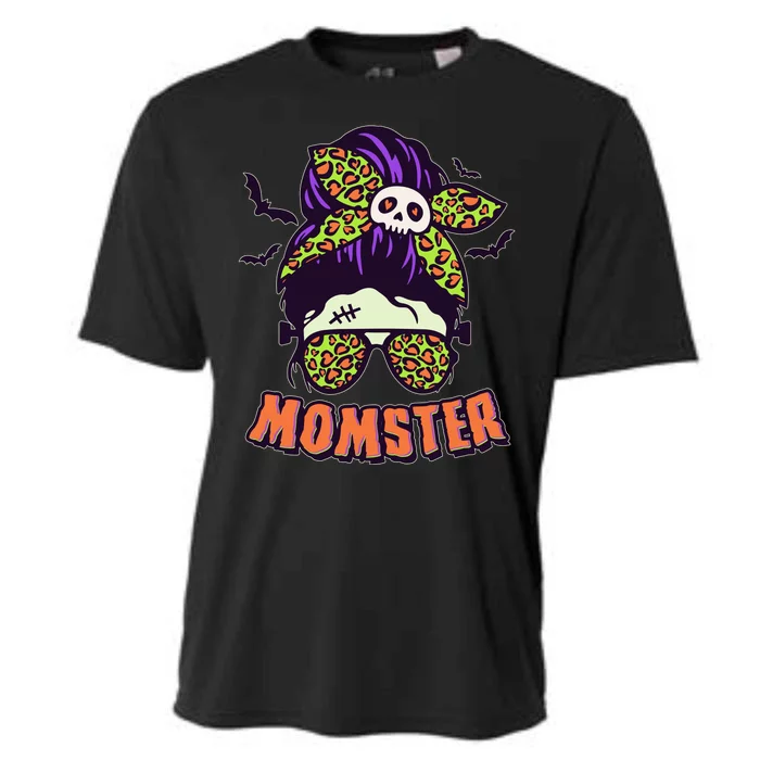 Funny Cute Halloween Momster Cooling Performance Crew T-Shirt