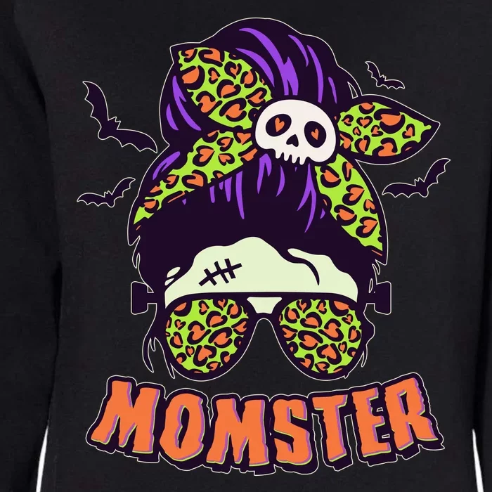 Funny Cute Halloween Momster Womens California Wash Sweatshirt