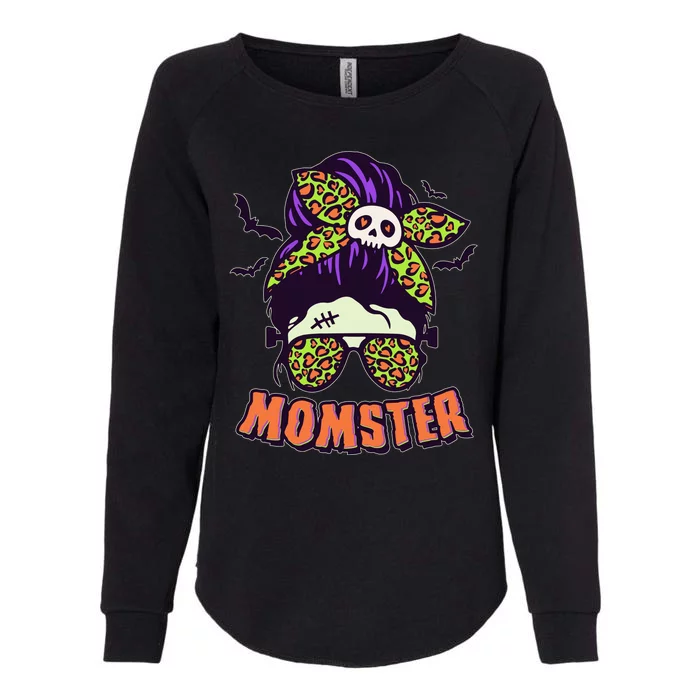 Funny Cute Halloween Momster Womens California Wash Sweatshirt