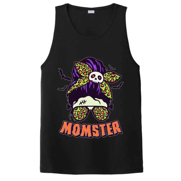 Funny Cute Halloween Momster Performance Tank