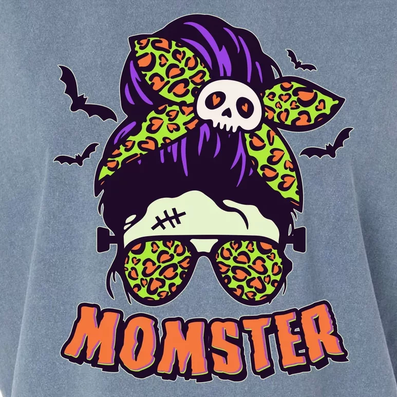 Funny Cute Halloween Momster Garment-Dyed Women's Muscle Tee