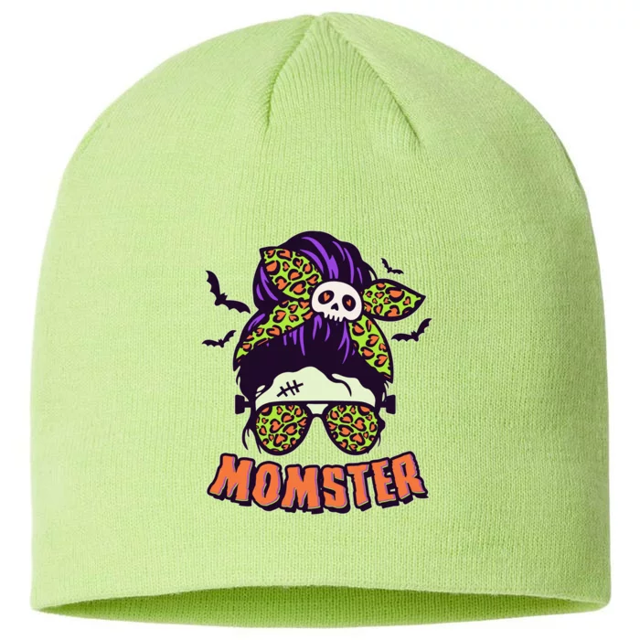 Funny Cute Halloween Momster 8 1/2in Sustainable Knit Beanie