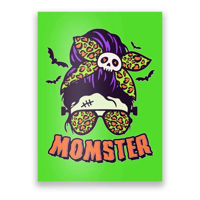 Funny Cute Halloween Momster Poster