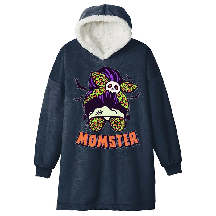 Funny Cute Halloween Momster Hooded Wearable Blanket