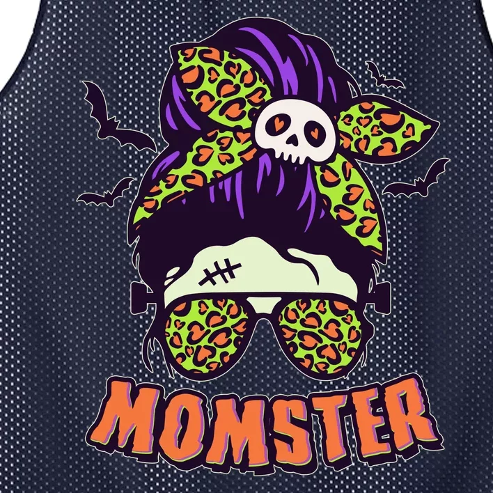 Funny Cute Halloween Momster Mesh Reversible Basketball Jersey Tank