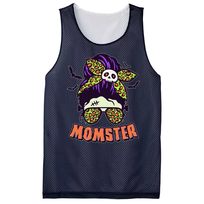 Funny Cute Halloween Momster Mesh Reversible Basketball Jersey Tank