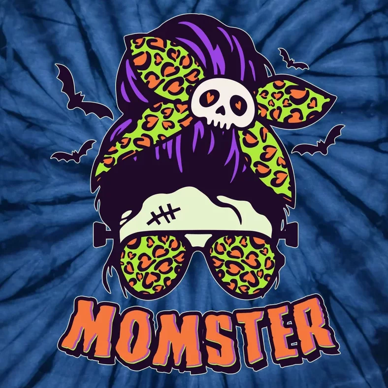 Funny Cute Halloween Momster Tie-Dye T-Shirt