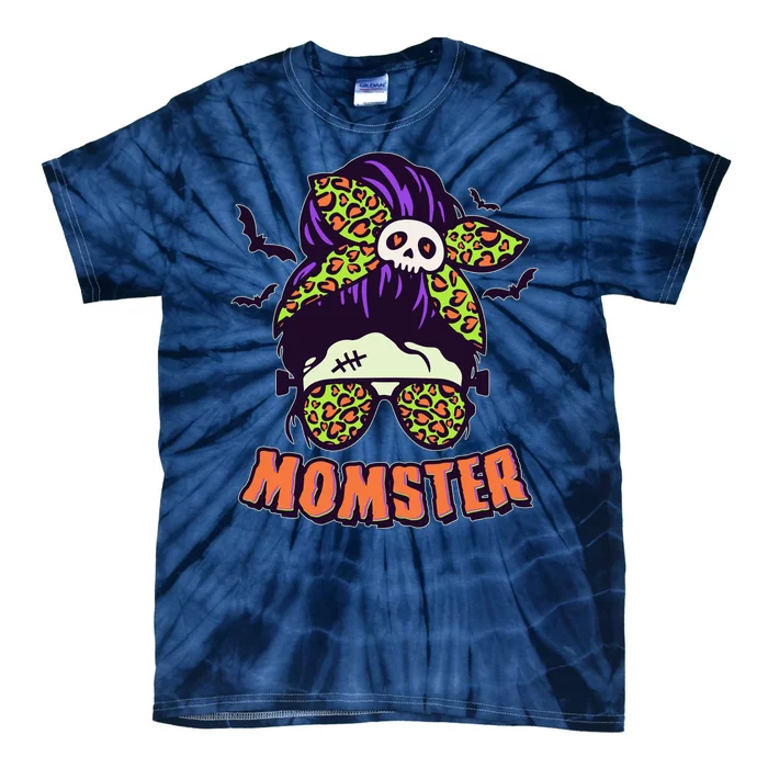 Funny Cute Halloween Momster Tie-Dye T-Shirt