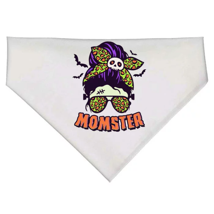 Funny Cute Halloween Momster USA-Made Doggie Bandana