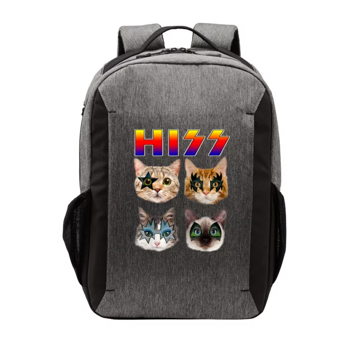 Funny Cat Hiss Rock And Roll For Cat Lover, Cat Dad, Cat Mom Vector Backpack