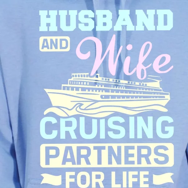 Family Couple Husband And Wife Cruising Partners Gift Unisex Surf Hoodie