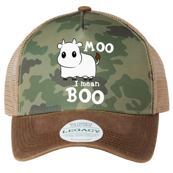 Funny Cow Halloween Costume Cows Boo Legacy Tie Dye Trucker Hat