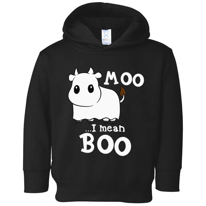 Funny Cow Halloween Costume Cows Boo Toddler Hoodie