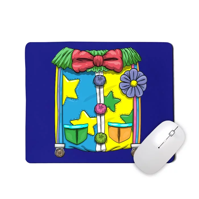 Funny Clown Halloween Costume Suit Mousepad