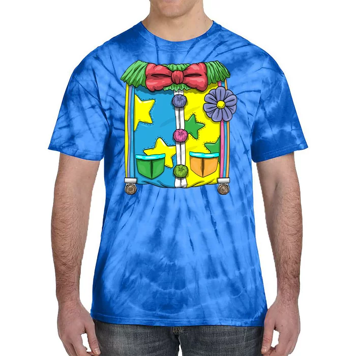 Funny Clown Halloween Costume Suit Tie-Dye T-Shirt