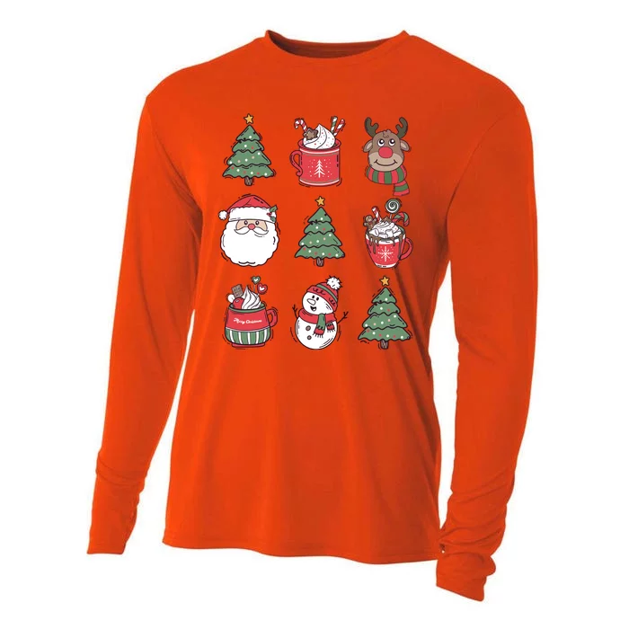 Festive Christmas Holiday Lover Cooling Performance Long Sleeve Crew